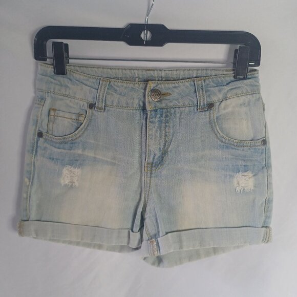 Girls Mossimo Supply Co. Light Wash Jean Shorts - Picture 1 of 6